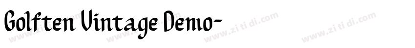 Golften Vintage Demo字体转换